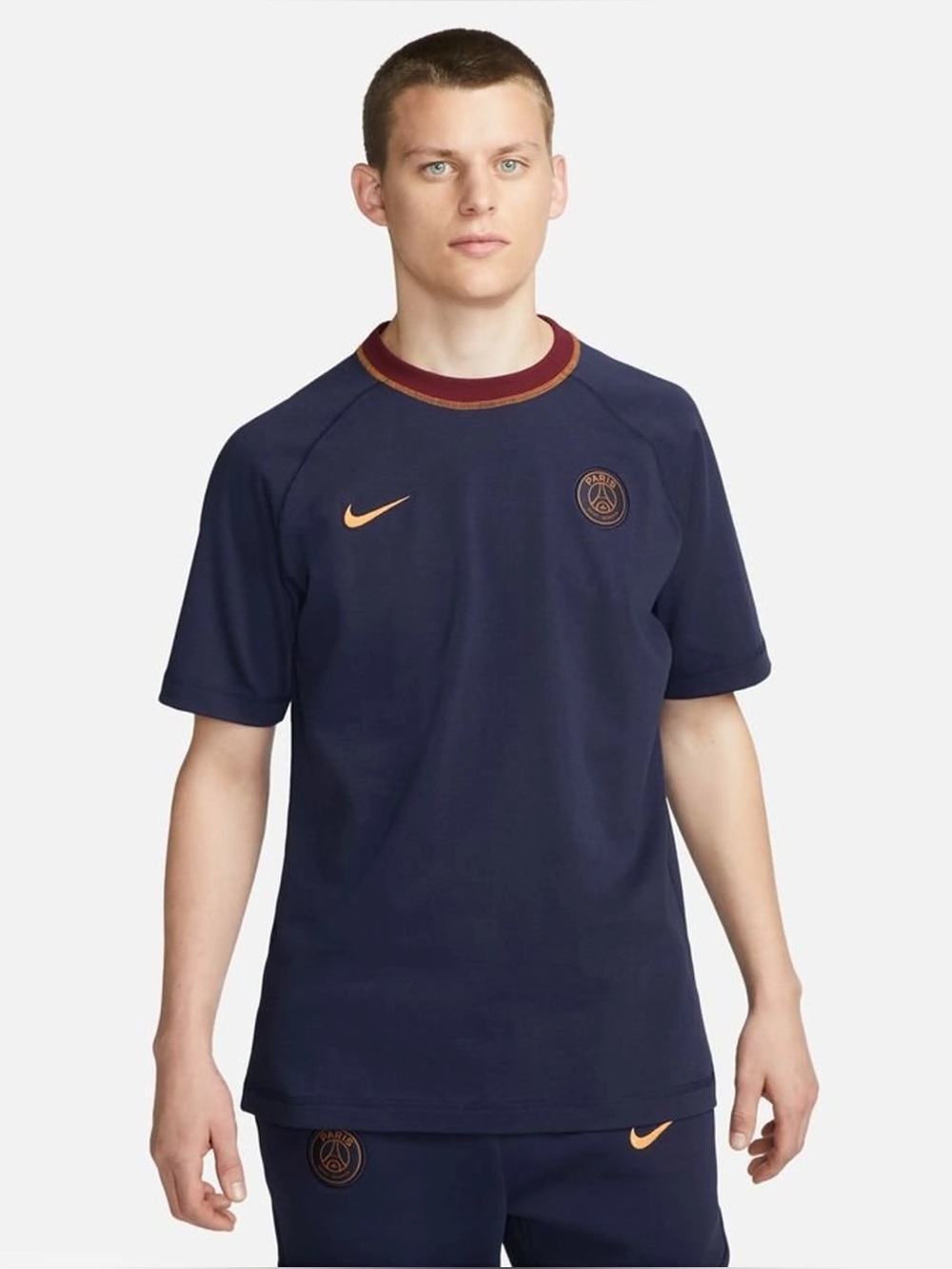 Nike PSG Paris Saint-Germain Travel T-Shirt Navy Gold Men’s XL